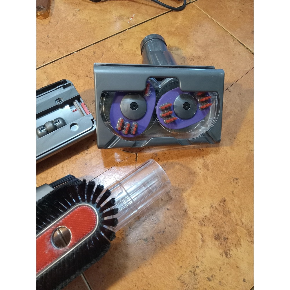 Dyson Vacuum Attachment Set Tangle-Free Turbine Flat Out Tool Stiff Brush 6pc - Picture 8 of 8